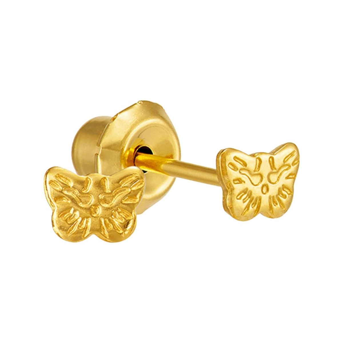 Pendiente Prim Inv 60C 24K-Mariposa Dor