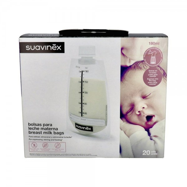 Bolsa Suavinex Almacen Leche Materna Rosca 20 Un