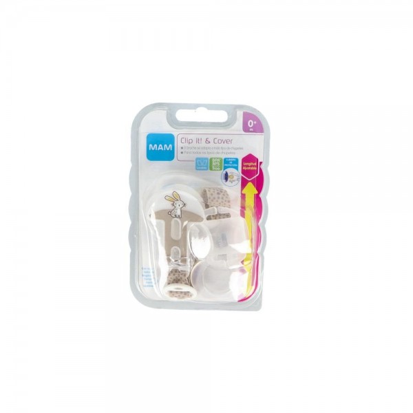 Broche Mam Sujeta Chupete Clip It Cinta Cubretetina +0 M...