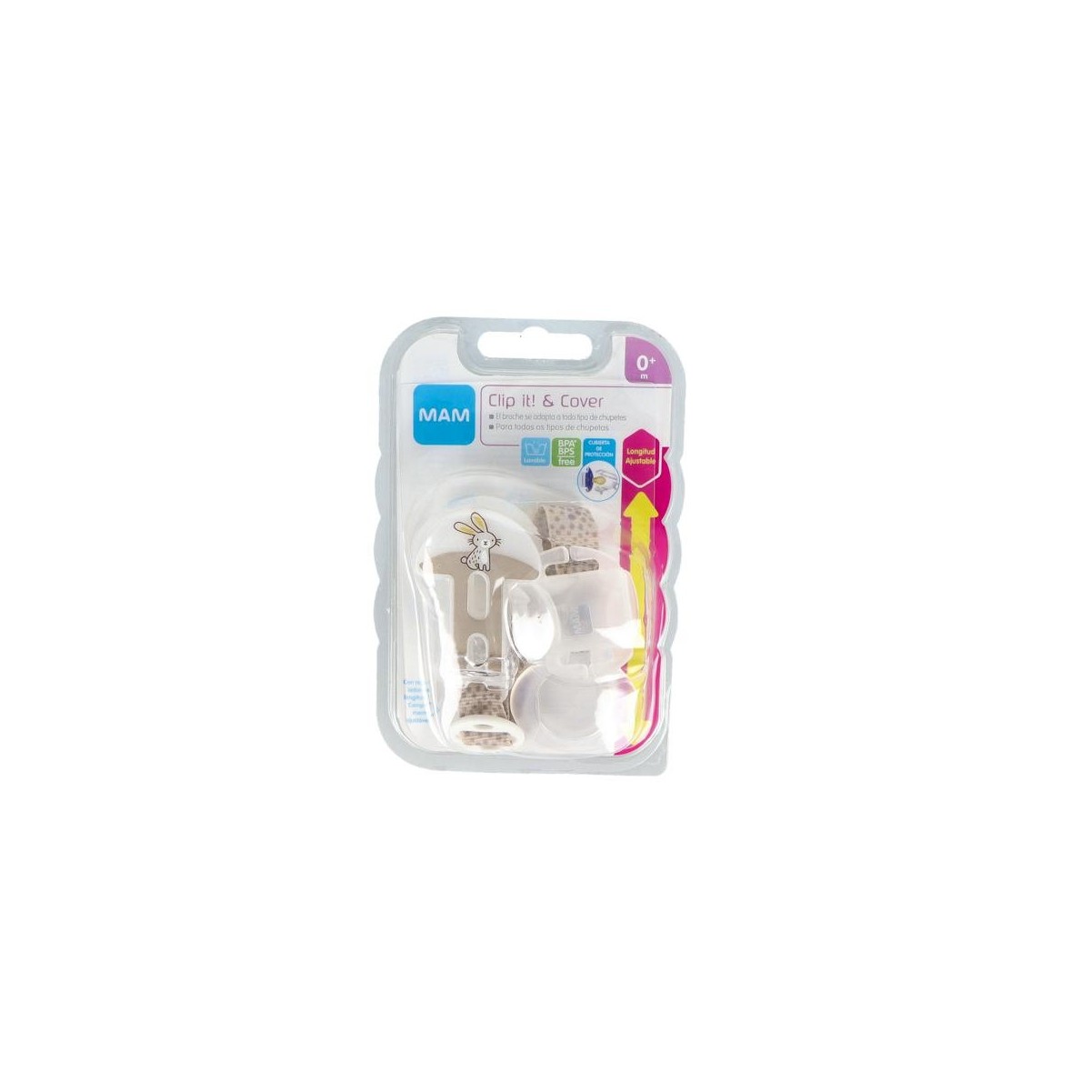 Broche Mam Sujeta Chupete Clip It Cinta...