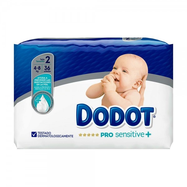 Dodot Pro-Sensitive Pharma Recién Nacido Talla 2 36 Uds