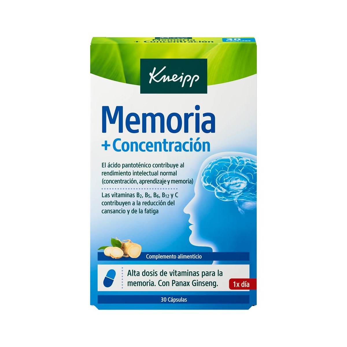 Kneipp® Memoria y Concentración 30 tbl