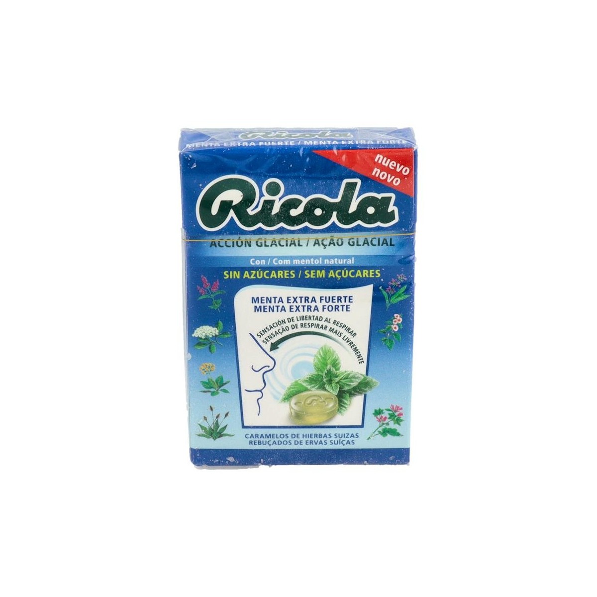 Ricola Caram S/A Menta Extra-Fuerte 50 G