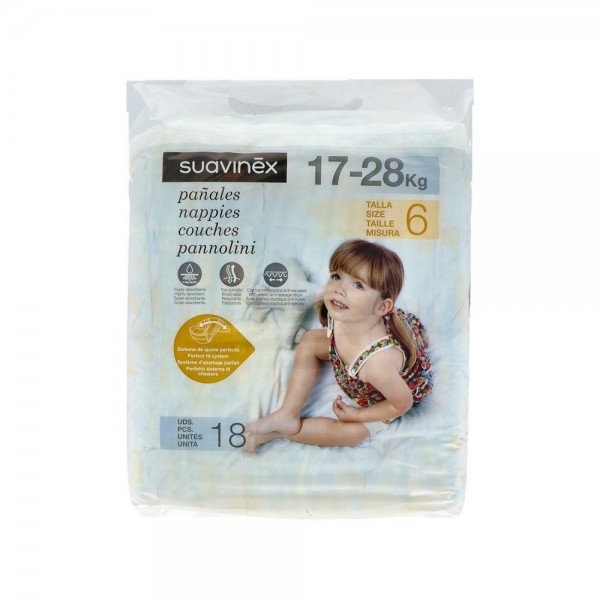 Pañal Inf Suavinex Junior 17-28 Kg 18 Un