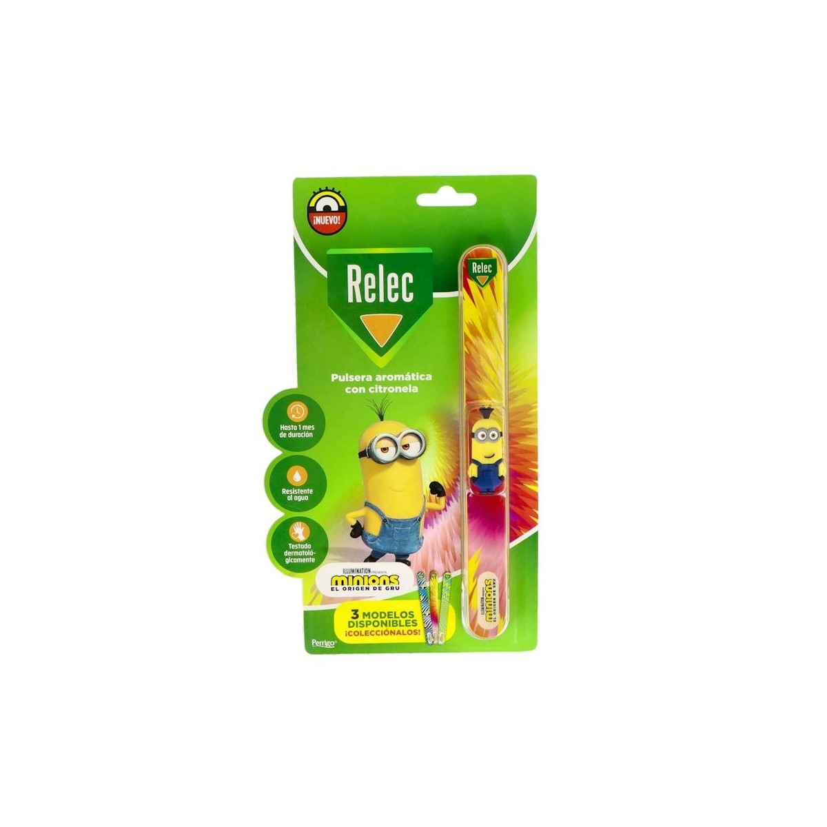 Relec Pulsera Mosq Inf Minions Rosa