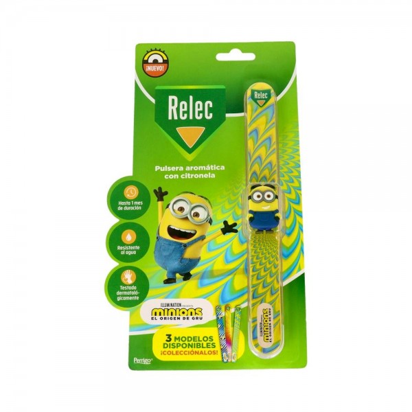 Relec Pulsera Mosq Inf Minions Amarilla