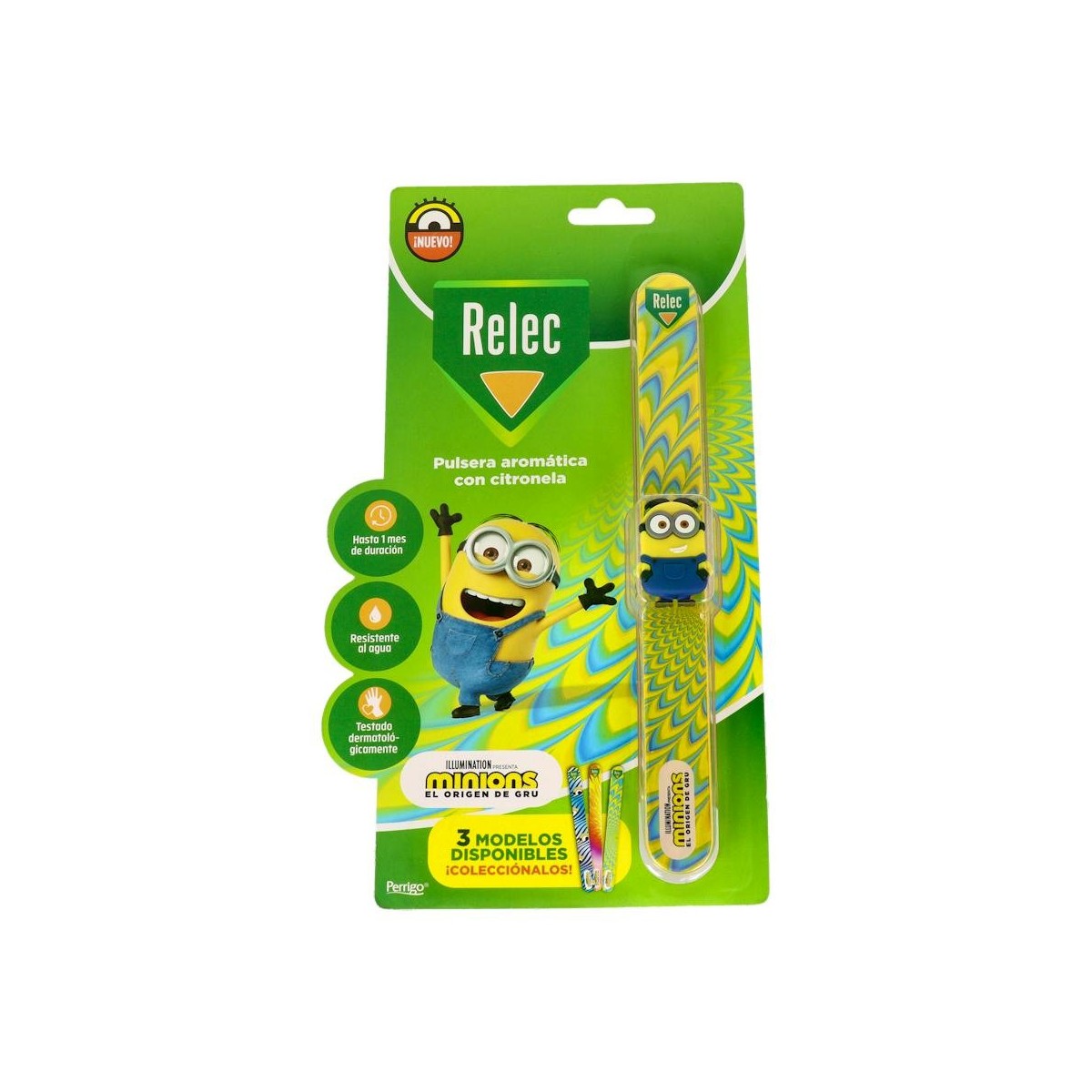 Relec Pulsera Mosq Inf Minions Amarilla