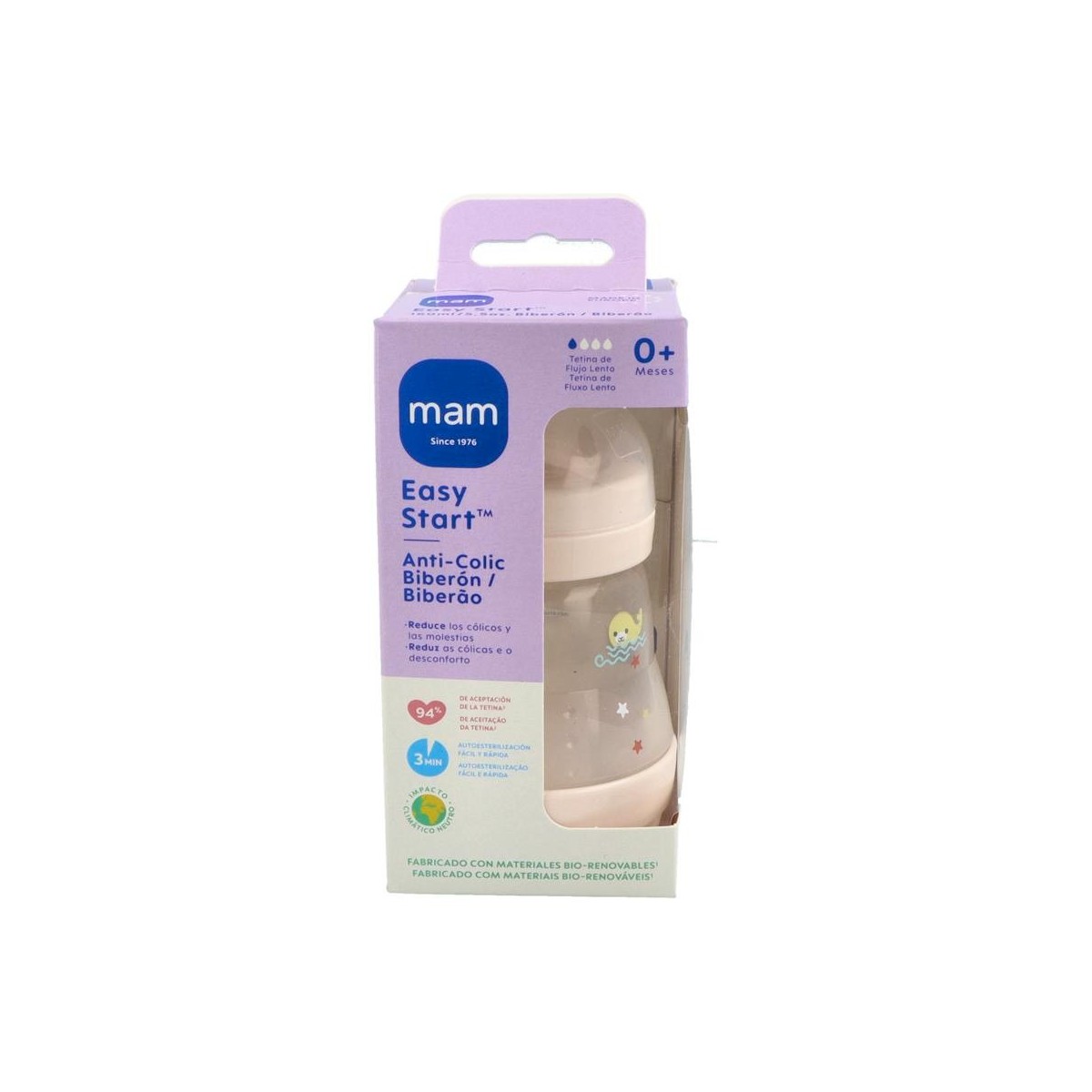 Biberon Mam Anti-Colic 160 Ml - Neutro