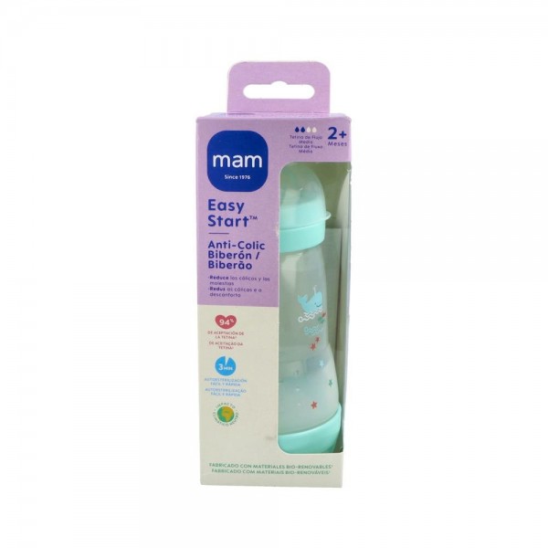 Biberon Mam Anti-Colic 260 Ml - Azul