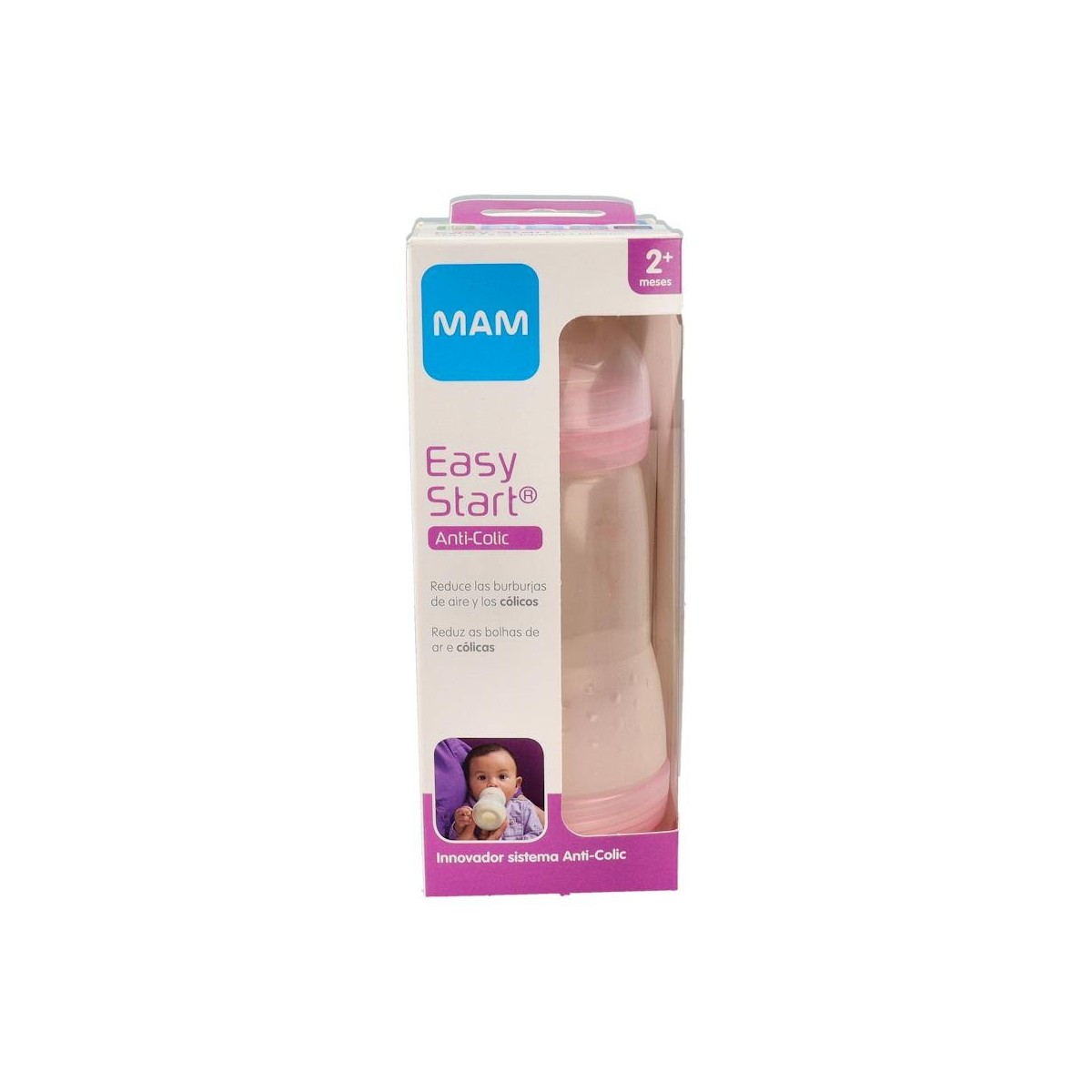 Biberon Mam Anti-Colic 260 Ml - Rosa