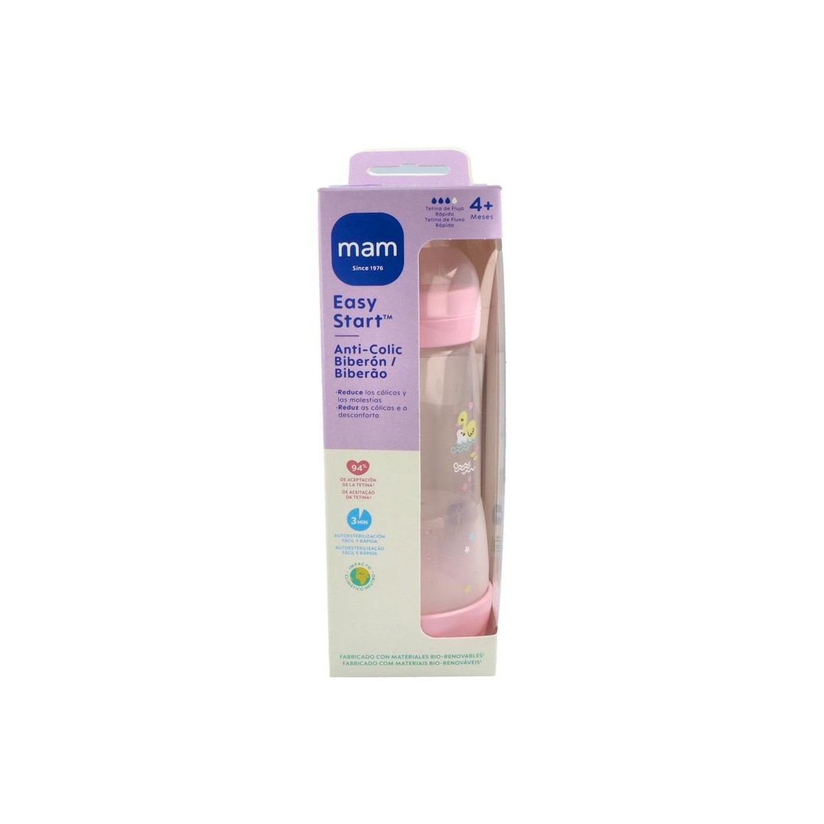 Biberon Mam Anti-Colic 320 Ml - Rosa