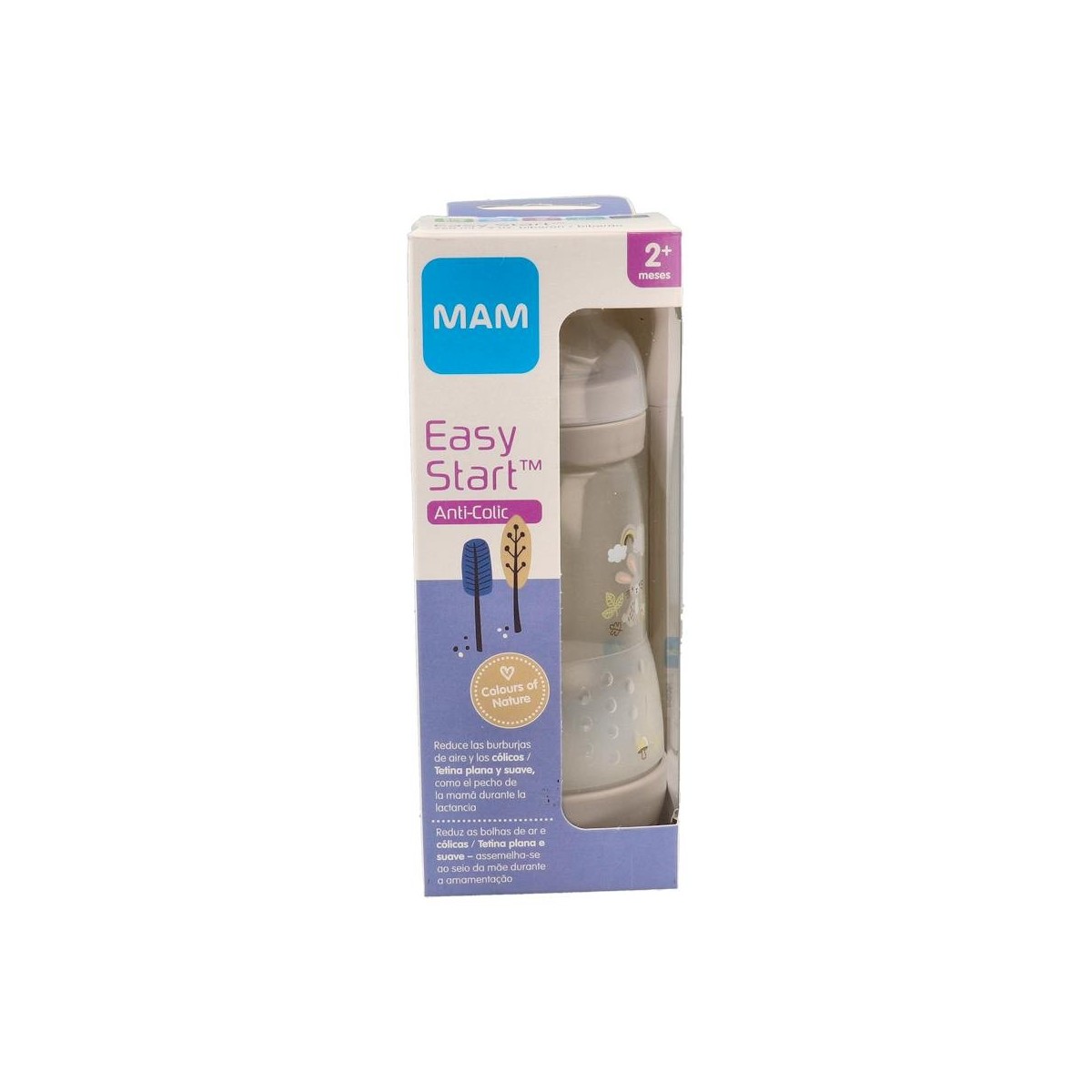 Biberon Mam Anti-Colic 260Ml Matt - Neutro