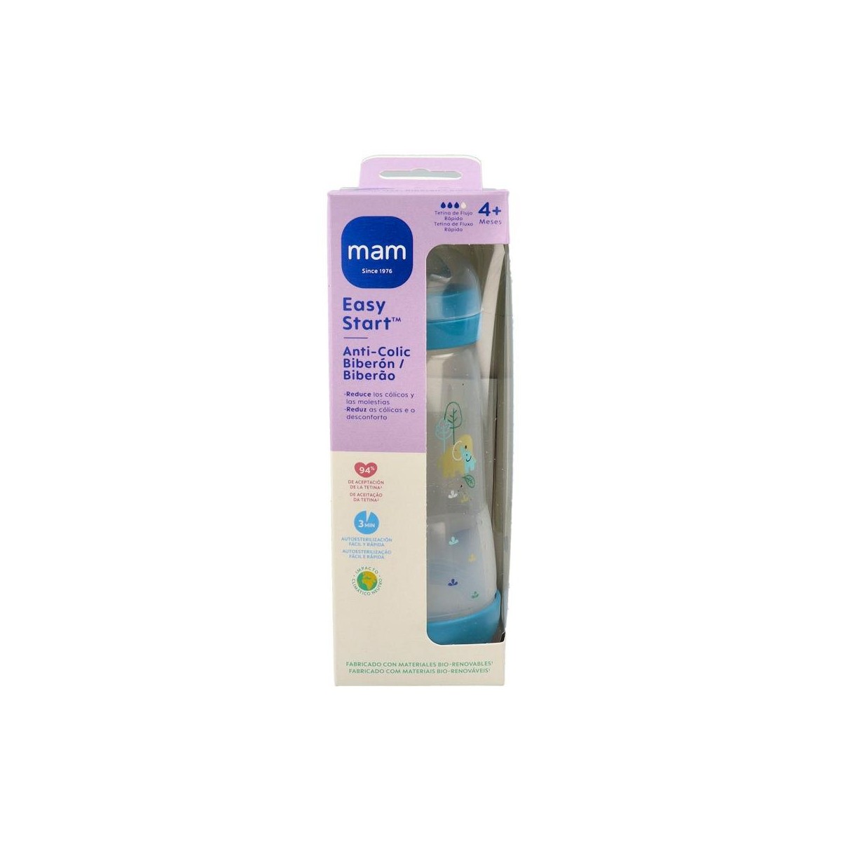 Biberon Mam Anti-Colic 320Ml Matt - Azul