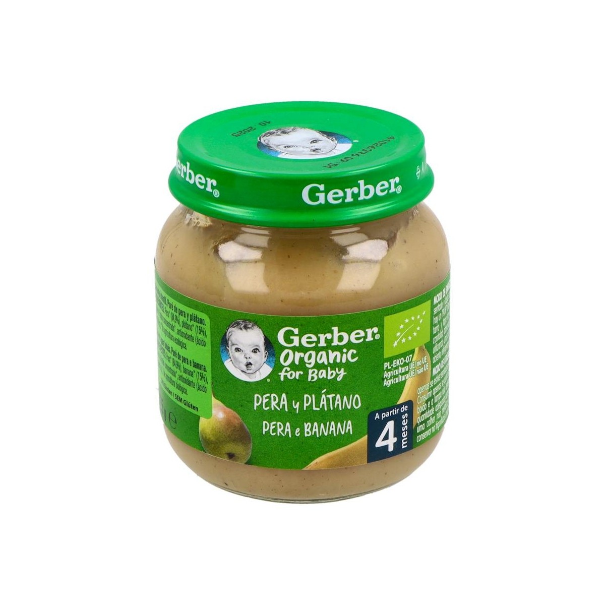 Gerber Tarrito Organic Pera Platano 125G