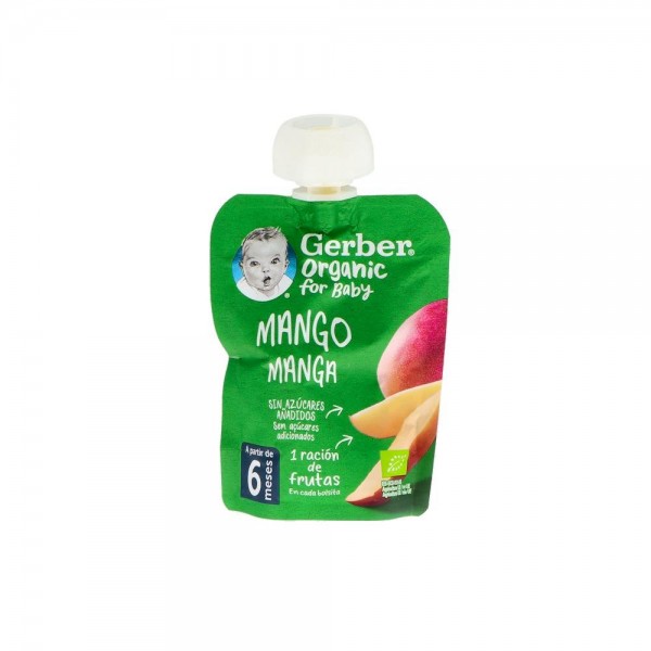 Gerber Pouch Organic Mango 90G