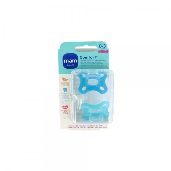 Chupete Mam Comfort 0+ Azul 2U S190