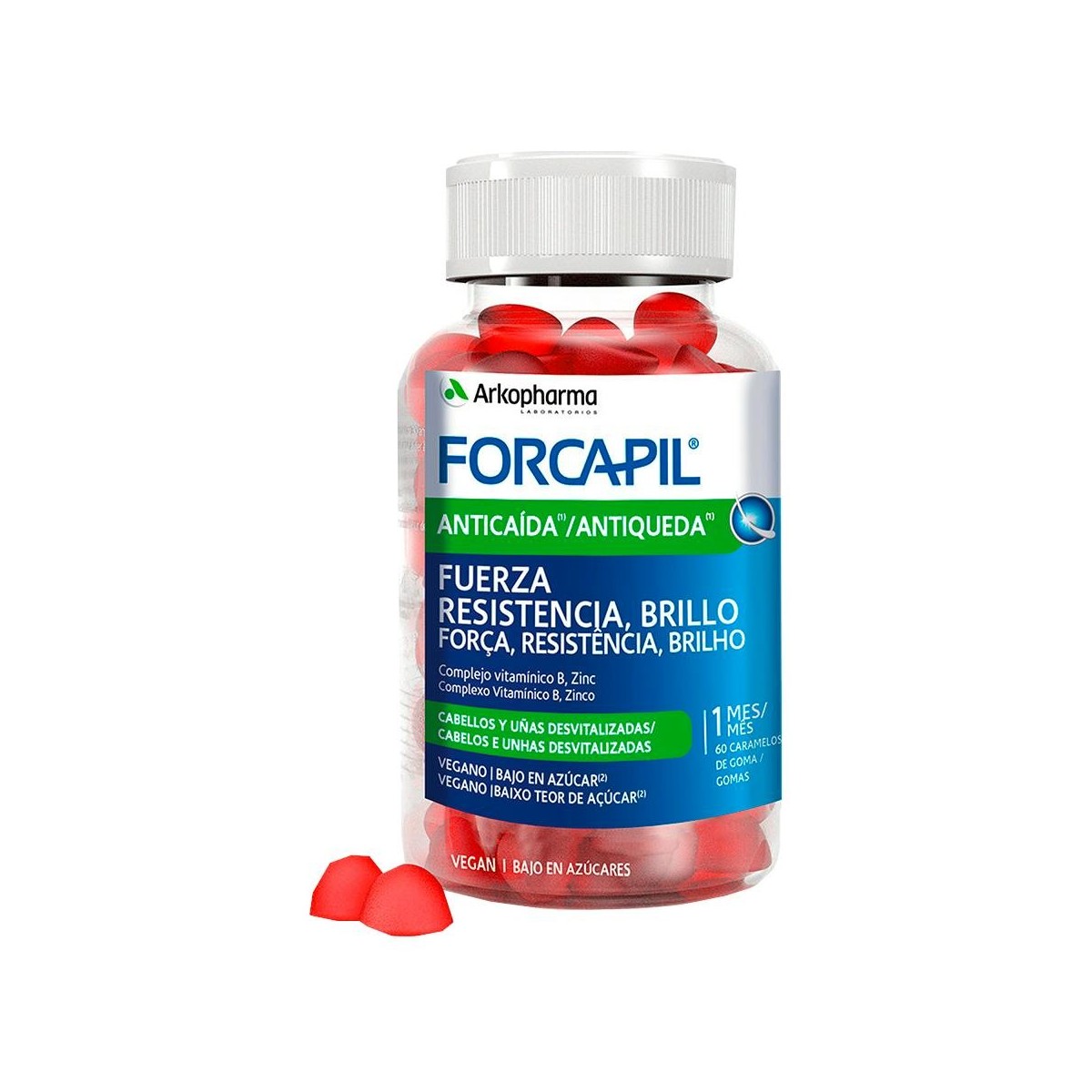 Forcapil Anticaída 60 Caramelos de Goma Arkopharma