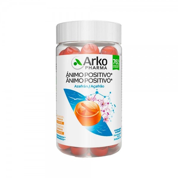 Arkogummies Ánimo Positivo, Azafrán, 60 Caramelos de Goma...