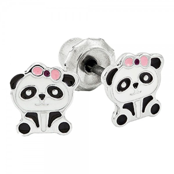 Prim Pendiente Inv Acero Inox 621C-1 Panda Lazo Rosa 6Mm...