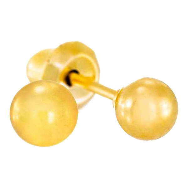 Prim Pendiente Inv 24K 776C Bola Dorada 3Mm (739455)