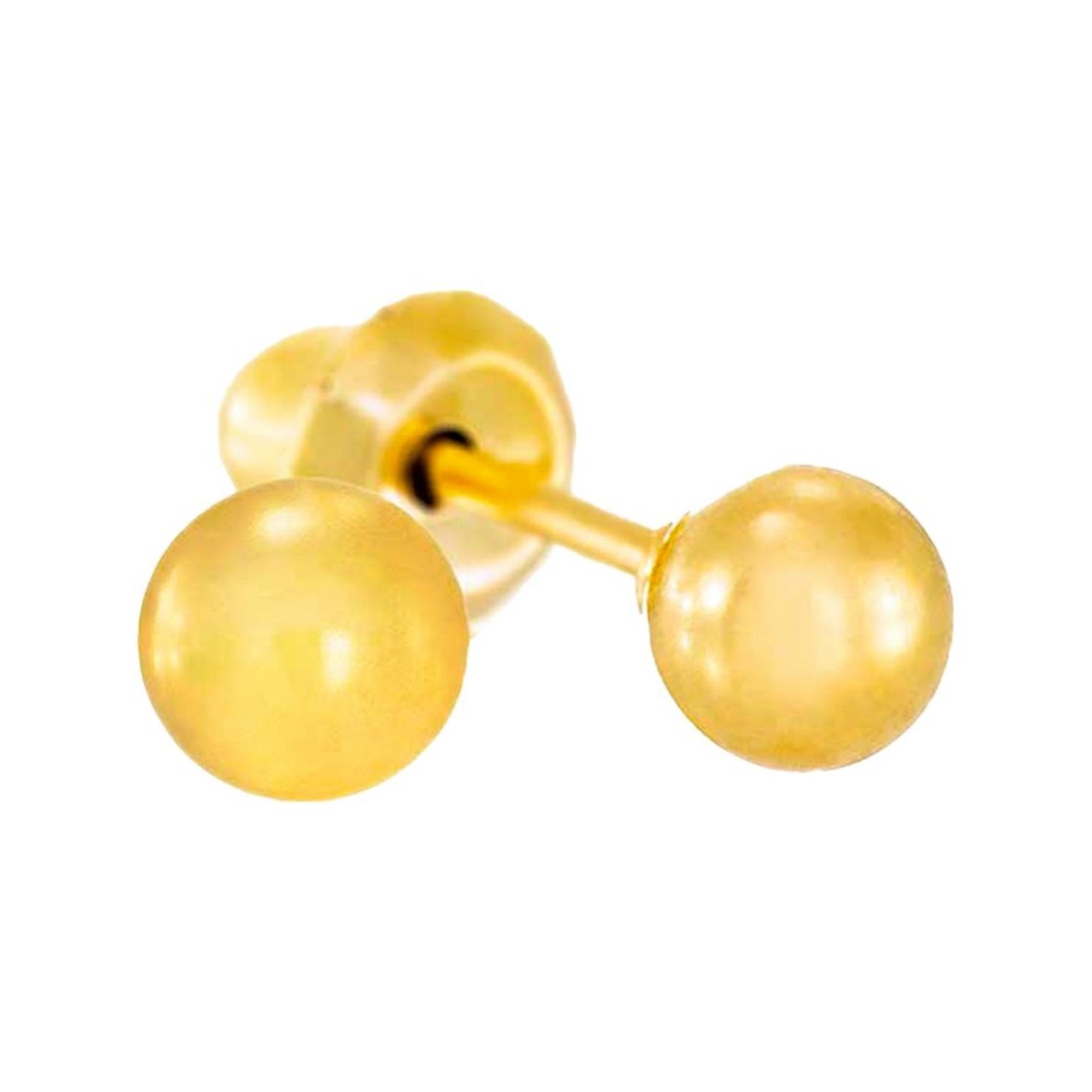 Prim Pendiente Inv 24K 776C Bola Dorada 3Mm...