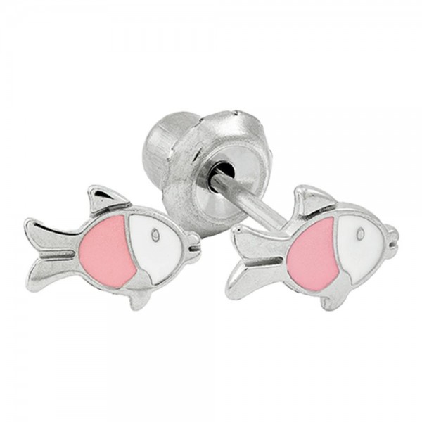 Prim Pendiente Inv Acero Inox 622C Pez Rosa 6Mm (828713)