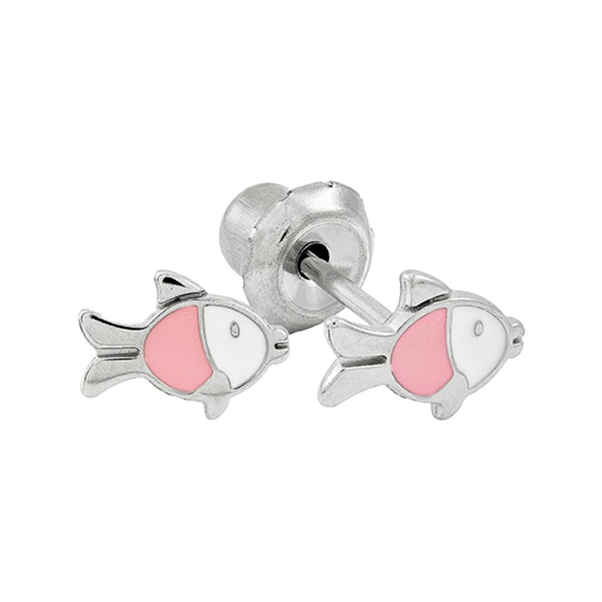 Prim Pendiente Inv Acero Inox 622C Pez Rosa 6Mm...