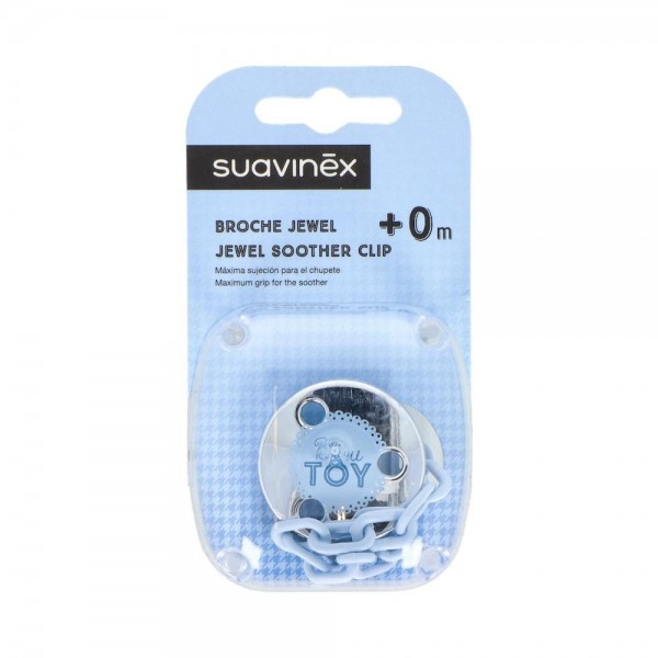 Broche Suavinex Pinza Jewel Azul