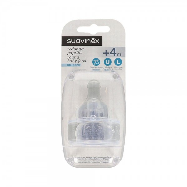 Tetina Suavinex Papilla B/Ancha Silic 2Uds