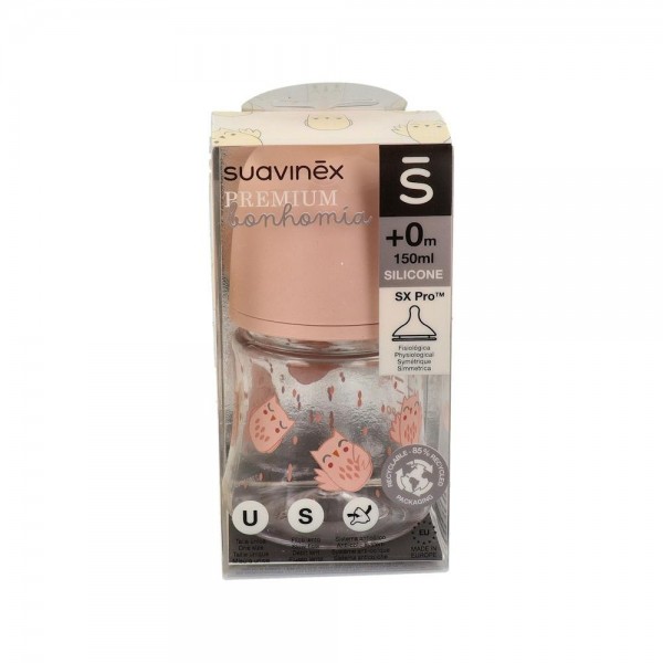 Biberon Suavinex B Ancha Premium Tet Sil 3 Pos 150 Ml