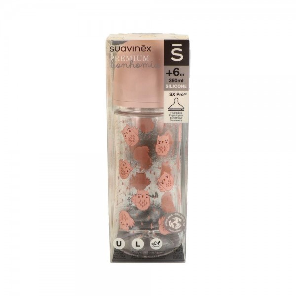 Biberon Suavinex Premium Tetina Papilla Silic 360 Ml
