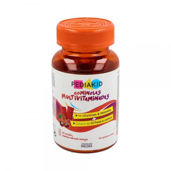 Pediakid Ositos Frutas+Verduras+22 Vit & Oligo 60 Gominolas
