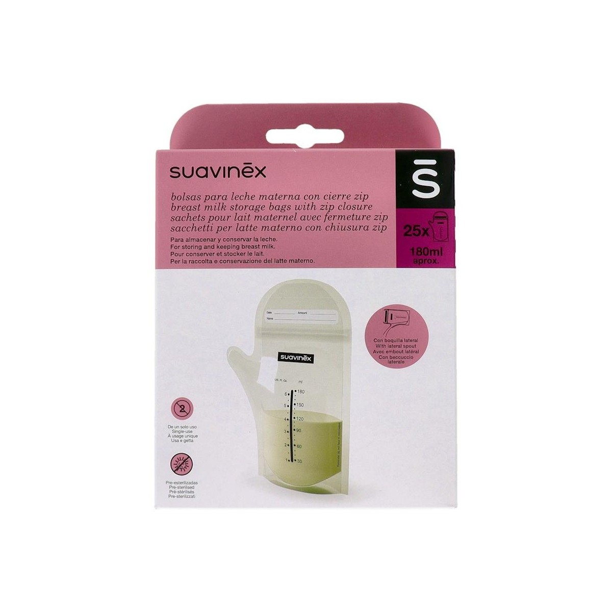 Bolsas Suavinex Leche Materna 25 U