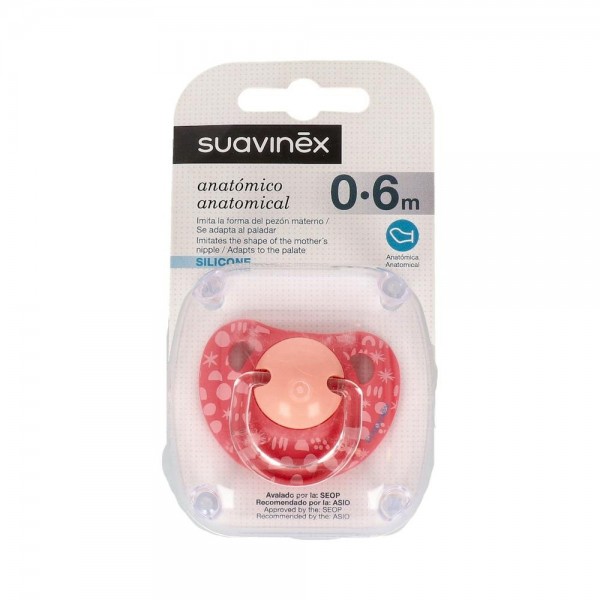 Chupete Suavinex Silicona Anat 0-6 1 Un