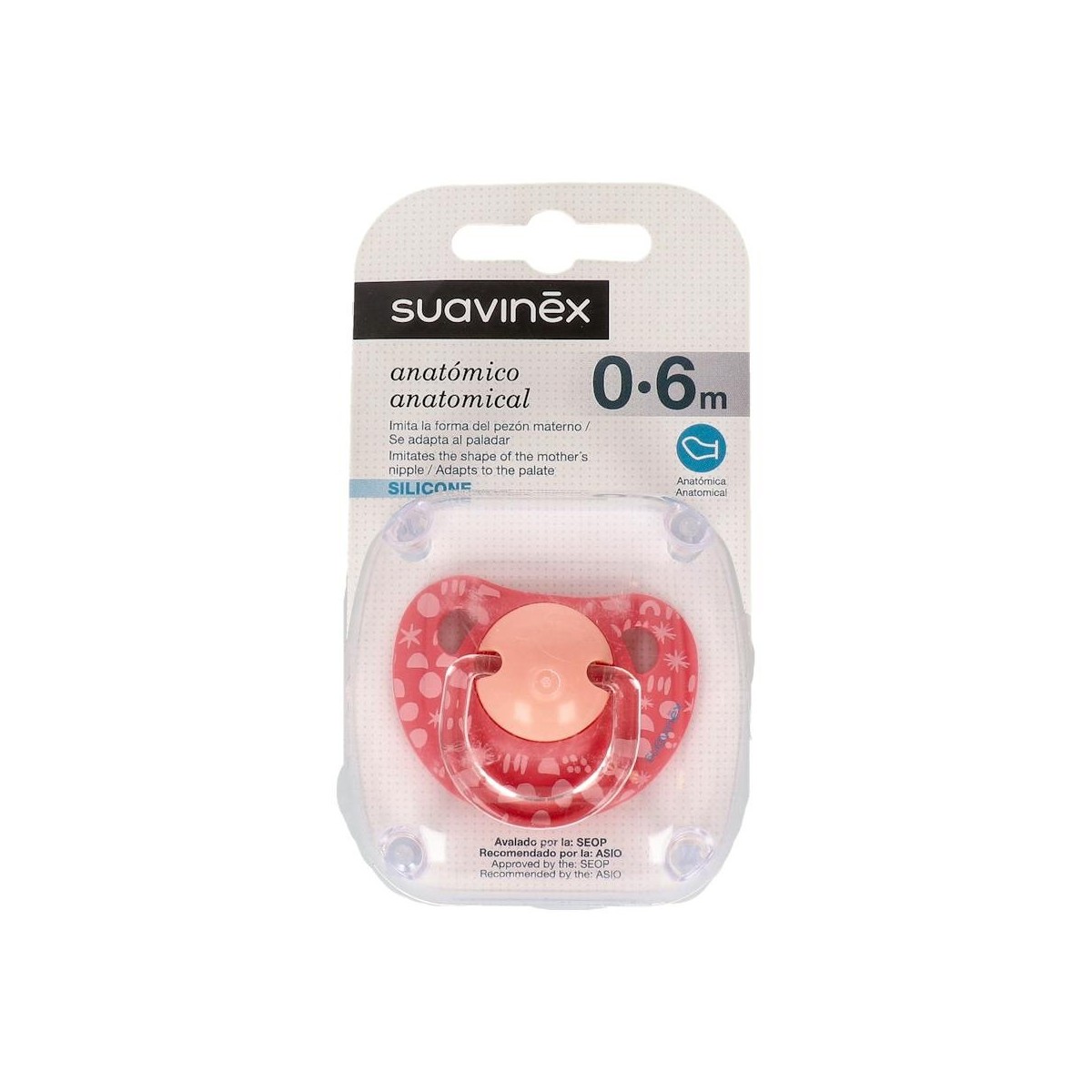 Chupete Suavinex Silicona Anat 0-6 1 Un