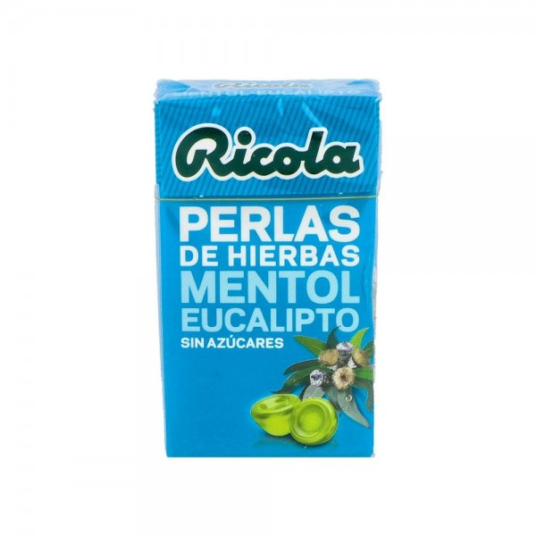 Ricola Perlas S/A Eucaliptus 25 G