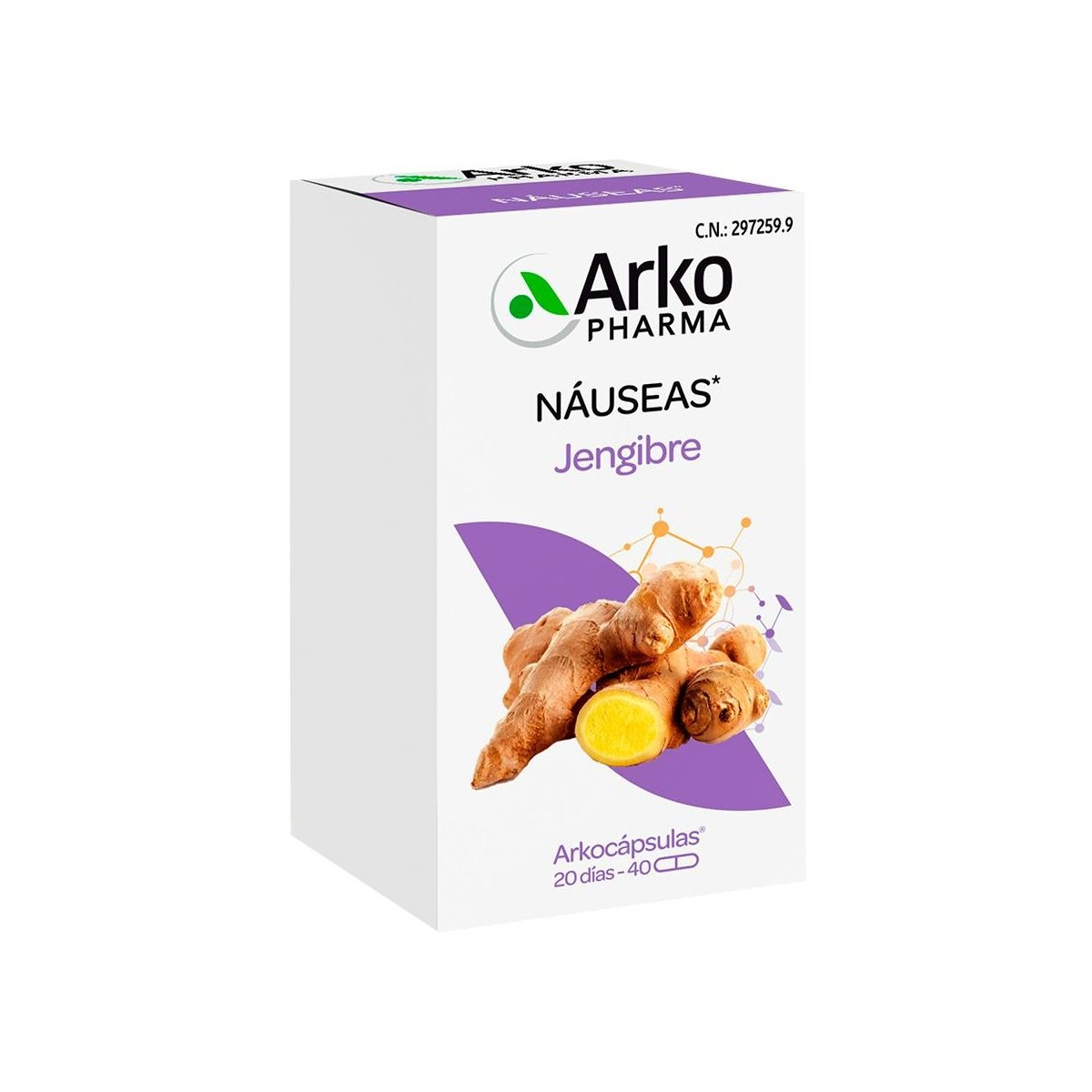 Arkocápsulas Jengibre 40 Cápsulas Arkopharma