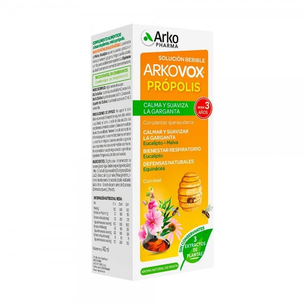 Arkovox Jarabe Própolis Sabor Menta 140ml Arkopharma