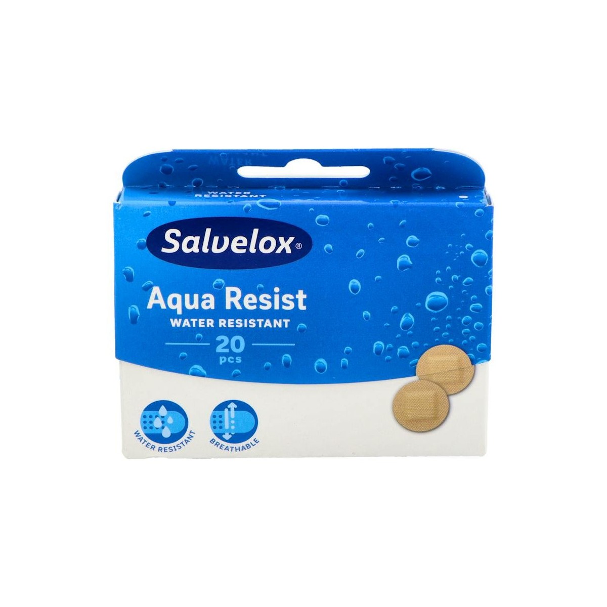 Salvelox Tiritas Aqua Plast Res Redond 20 U