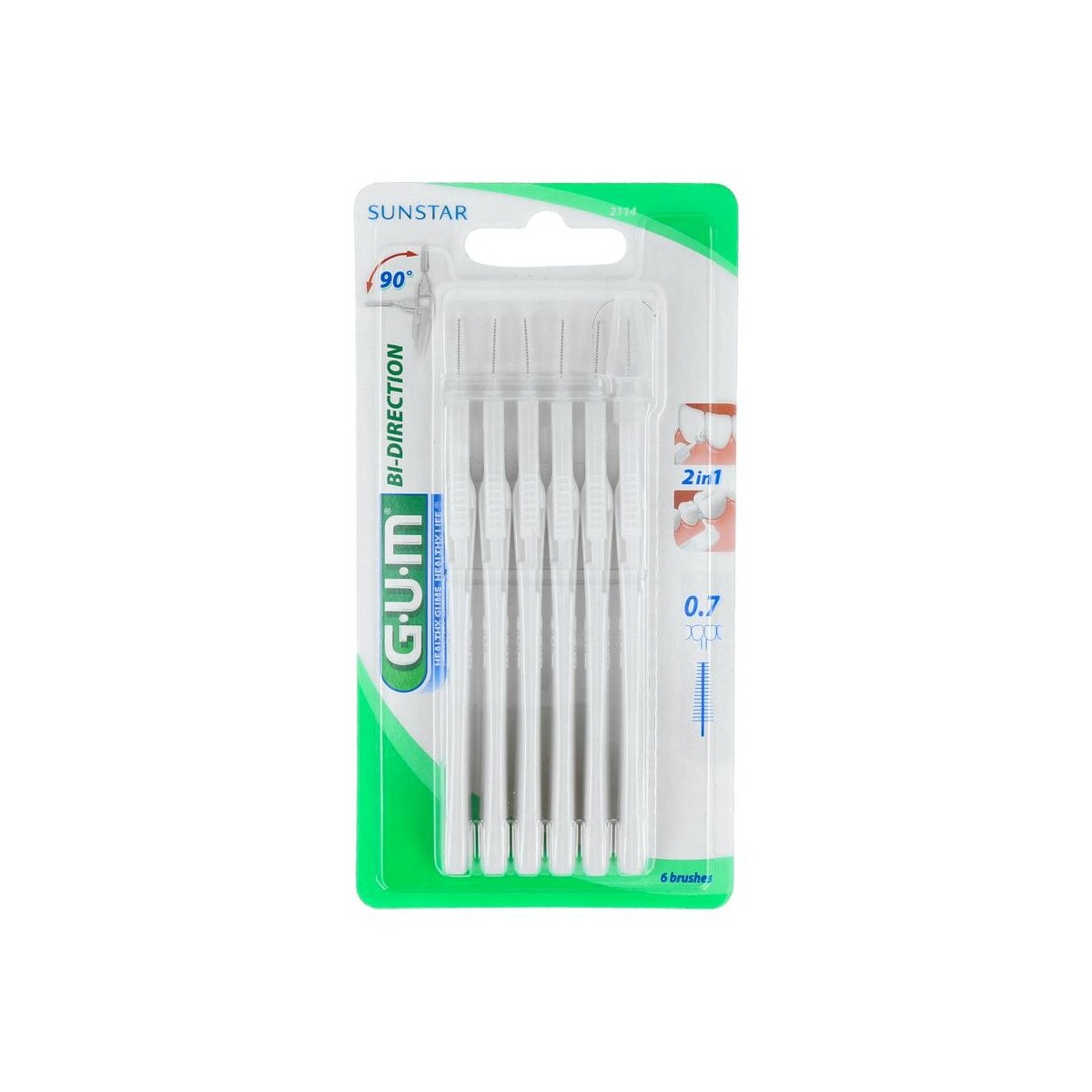 Cepillo Interdental Gum Pr B-D Ult 2114 6 U