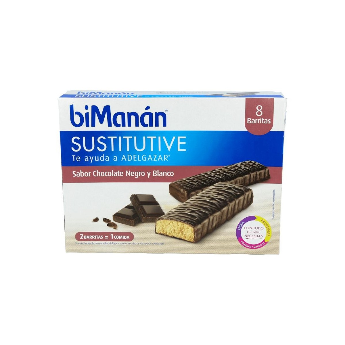 Bimanan Sustitutive Barr Choco Negro&Blanc 8 U