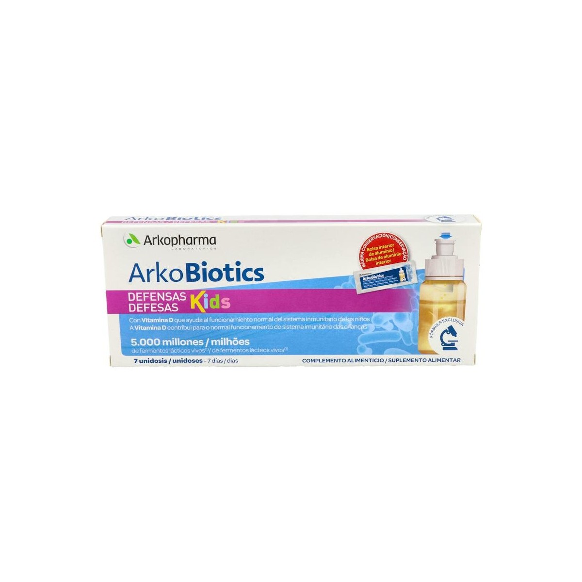 Arkobiotics Defensas Niños 7 Unidos
