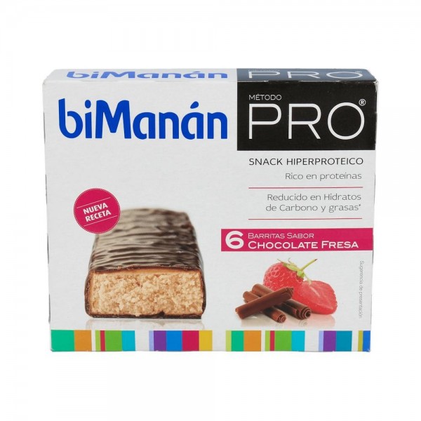 Bimanan Pro Barrita Choco Fresa 6Unid