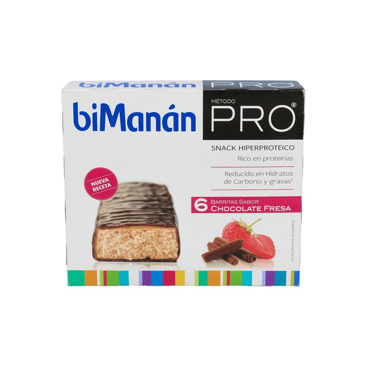 Bimanan Pro Barrita Choco Fresa 6Unid
