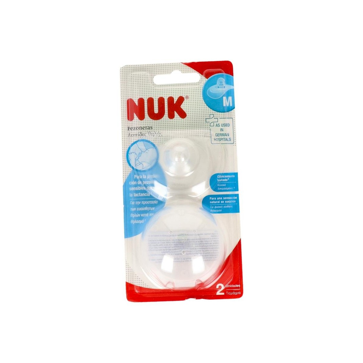 Pezonera Nuk Redonda Silicona 2 Un