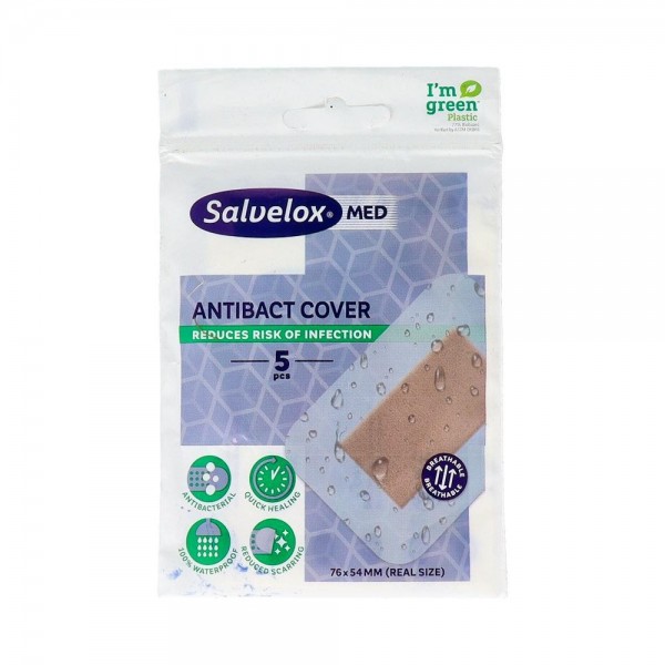 Salvelox Maxi Cover Antibacteri 5U 76X54Mm