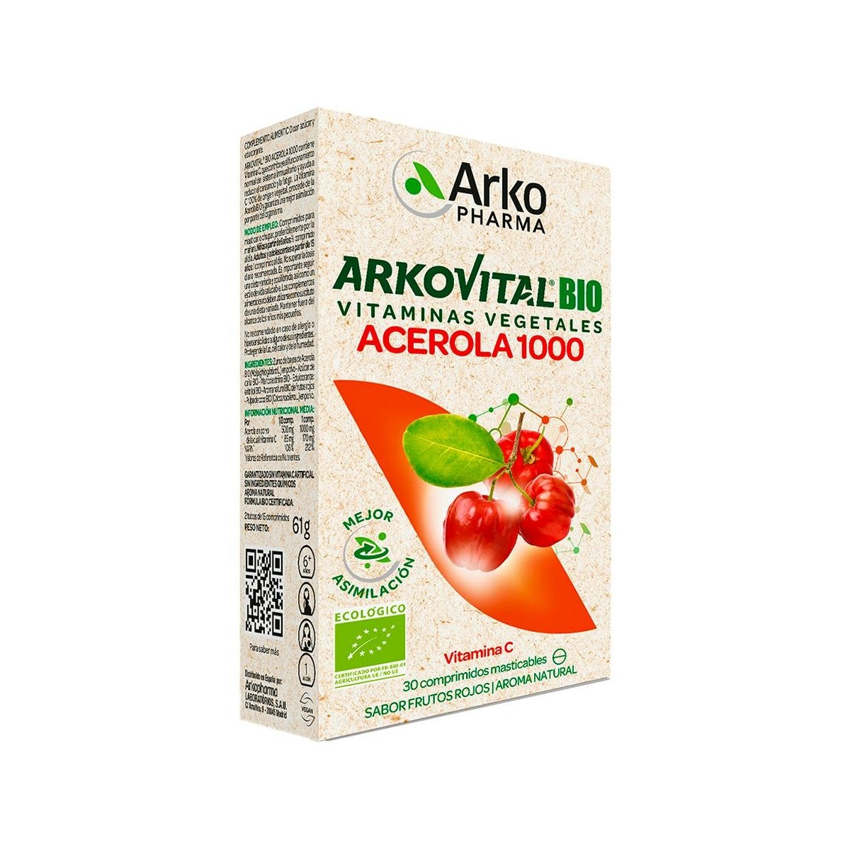 Arkovital BIO Acerola 1000 Vitamina C 30...