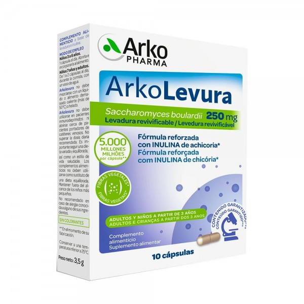 Arkolevura Saccharomyces Boulardii 250mg 10 Cápsulas...