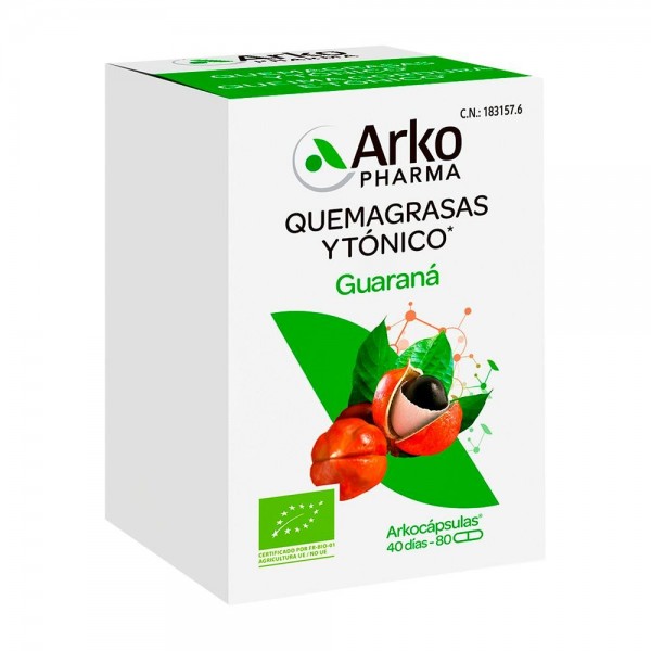 Arkocápsulas Guaraná BIO 80 Cápsulas Arkopharma
