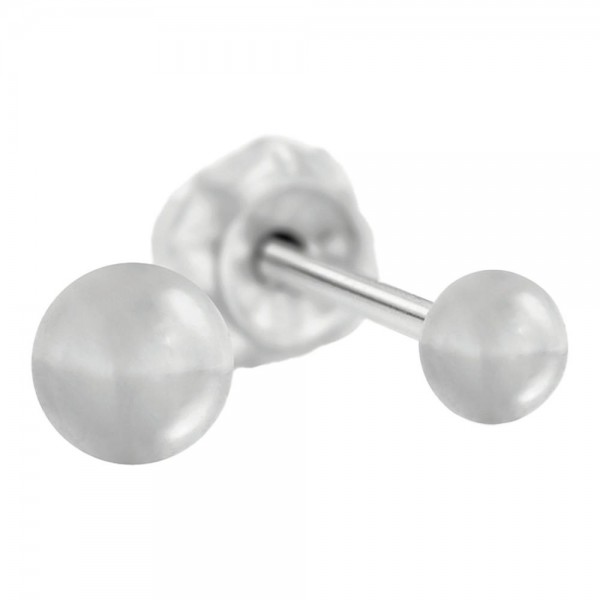 Pendiente Prim Inv 14C Ace-Bola Acero 3 Mm 2 U